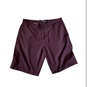 Men's Burgundy Casual Shorts Golf Travis Mathew 36